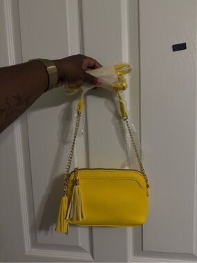 Yellow Leather bag